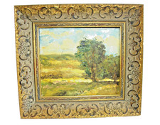 Landschaftsdarstellung signiert "R. Falk" 20. Jh. im schönen Rahmen Kleinformat