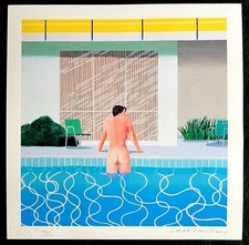 David Hockney Lithographie COA