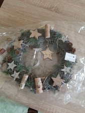 Wand-Türkranz Deko natur Weidenreisig neu Weihnachten