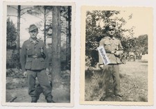2 x Foto Soldat mit Orden ISA