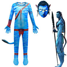 Avatar Cosplay Kostüm Kinder Karneval Party Jumpsuit Junge Mädchen Bodysuit Satz