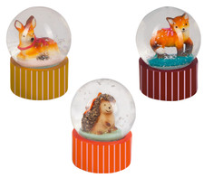 Die Spiegelburg Zauberkugel XS-Glas-Schneekugel - Wintertiere im Weihnachtswald