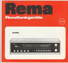 DDR Reklame Prospekt Rema Rundfunkgeräte arietta