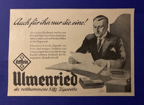 1929 ulmenried zigarette - ulmenried,,