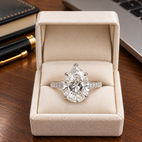 Diamant damen verlobungsring - diamant,