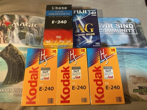 Vhs leerkassetten e240 - 6x,