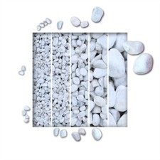 Marmorkies Carrara Weiß Gartenkies Zierkies Marmor Grabdeko