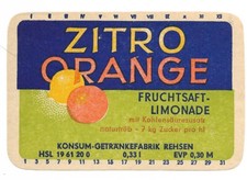 AFG DDR-Etikett Limonade