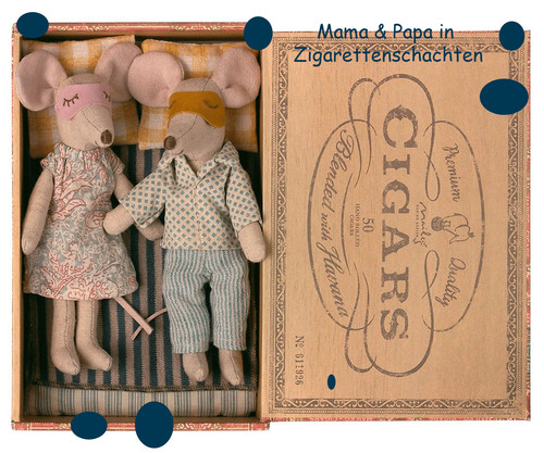 Mum dad mouse in zigarrenbox - dad,