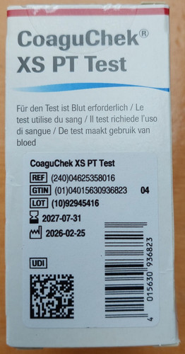 Roche coaguchek test - coaguchek, xs