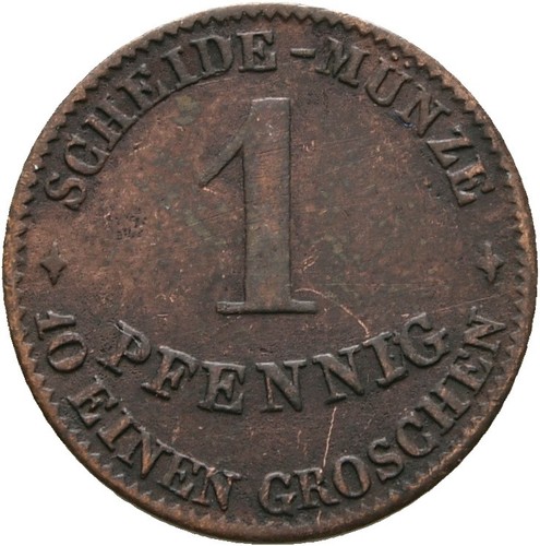 Sachsen coburg gotha pfennig - gotha,