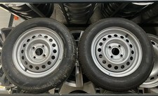 2x Neuwertige Räder 13 Zoll PKW-Anhänger Stahlfelgen 4x100 ET30 Starco 145x80R13