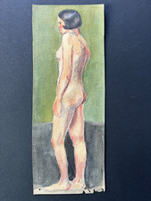 Akt - Frau - kleines Aquarell - um 1926 - Maler Münchner Akademie handsigniert