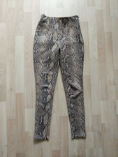 Zara Damen Hose braun Größe XS Schlangenoptik Muster