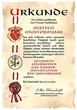 Urkunde - ,