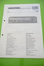 Service Manual-Anleitung für Grundig R 4200  ,ORIGINAL !