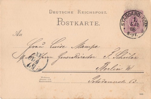 Postkarte stargard pommern - postkarte,