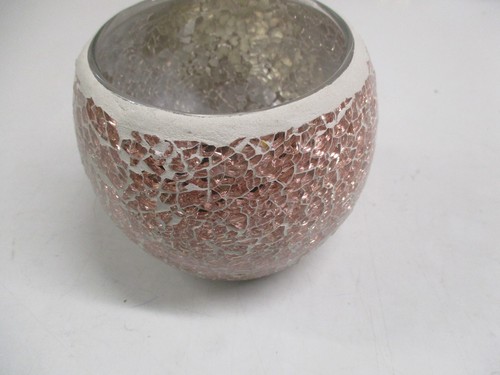 Mosaik windlicht altrosa - mosaik,
