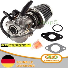 Vergaser Pz19 Mit Luftfilter Für 110ccm 125ccm Kinderquad Dirtbike Pitbike 125cc
