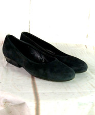 Arche Schuhe Ballerina Loafer Slipper Velours Leder Schwarz Damen Gr. 37