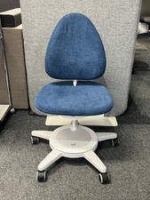 Moll Maximo Kinderdrehstuhl - Trend Blau - Gestell Weiß - Ausstellungsstück