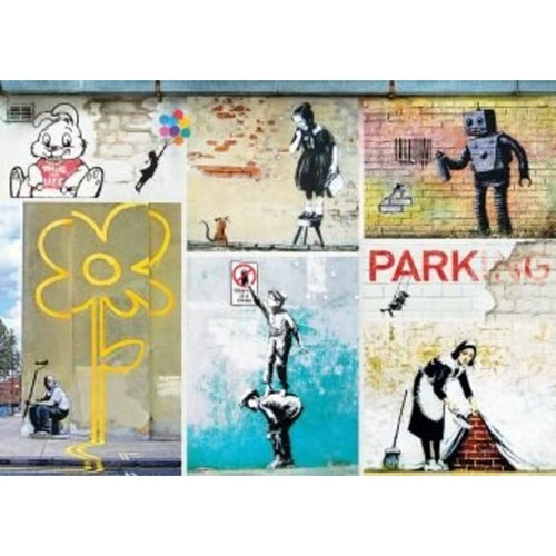 Eurographics puzzle banksy art - eurographics,