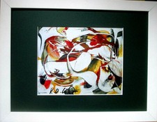 K.O.Götz >Komposition< HAND-SIGNIERT 25x20, Foto-Multiple, mit Rahmen signed