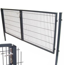 Q- Doppelflügeltor 300x120cm Gartentor 55724 Gartenzaun Tor Doppeltor Flügeltor 