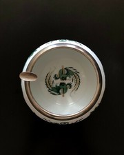 MEISSEN, Aschenbecher, 925er Silbermontierung, 1. Wahl