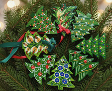 Tannenbaum handbemalter - tannenbaum,