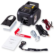 B-WARE Mobile Seilwinde Bootswinde Elektrische Motorwinde 12V 3500lbs - 1588kg