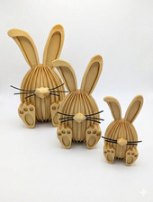 Osterdeko Osterhase Gold Figur