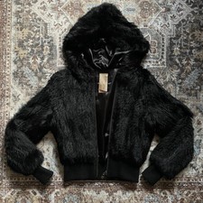 Felljacke Damen schwarz gothic