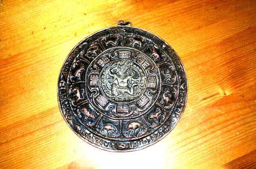 Thangka lebensrad tibet kupfer - thangka,