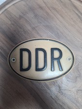 Original DDR Schild, Metall