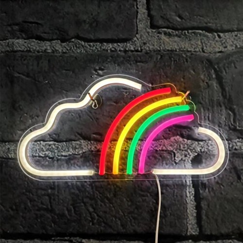 Neon led schild regenbogen - neon,