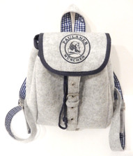 Rucksack Paulaner München aus Wollfilz Oktoberfest Festival Klein Grau Filz