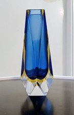  Murano Blockvase Vase Facettenvase 