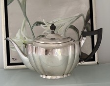 Teekanne England antik Silberauflage Sheffield elegante Kanne im Georgian Stil
