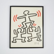 HARING, Keith (1958-1990) - Farblithographie "Winner" - Bayer Suite. 1982