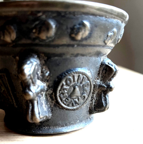 Antik bronze apothekenmörser - antik,
