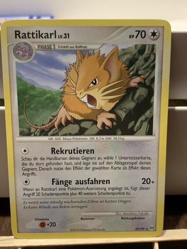 Pokemon tcg rattikarl 31 - rattikarl, lv.31