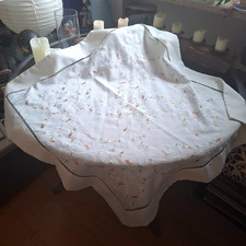 Tischdecke mitteldecke weiß - tischdecke,