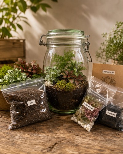 Diy terrarium komplettset mit - komplettset,