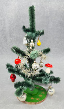 Weihnachtsbaum Christbaum Miniatur  Tannenbaum Gablonz Puppenstube Glas Tinsel