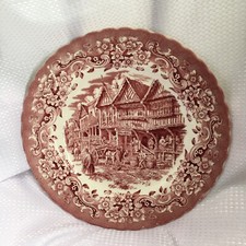 *Neu* GRINDLEY of Staffordshire 10" seltener geriffelter SPEISETELLER "Bowens Brewery"