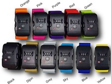 Gepäckgurt Koffertasche Gürtel mit/ohne Schloss Safe 180cm x 5cm - 11 farben