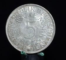 - M.F.B - BRD - 5 Deutsche Mark - Silberadler 1972 D.- siehe Bilder  9.