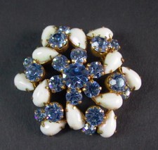 glitzernde Strass Brosche -