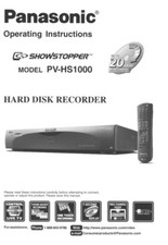 Panasonic hs1000 vcr owners - pv-hs1000,